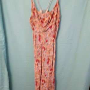 Pink floral pattern dress